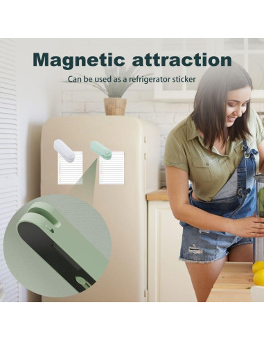 Mini Sello de Bolsas Genérico 2 en 1 Recargable USB-C Verde