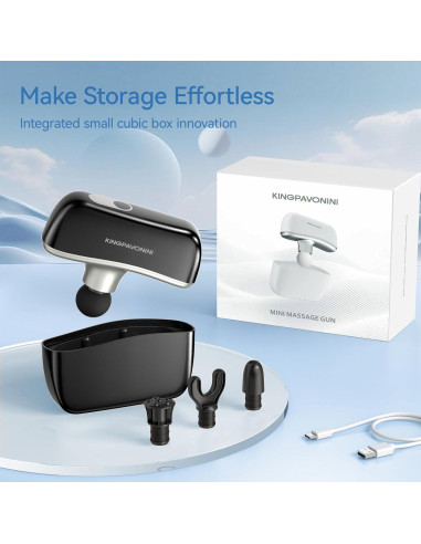 Pistola de Masaje KingPavonini Mini 10 Velocidades 0.23 kg