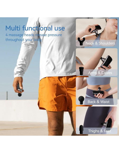 Pistola de Masaje KingPavonini Mini 10 Velocidades 0.23 kg