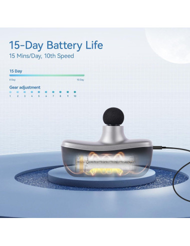 Pistola de Masaje KingPavonini Mini 10 Velocidades 0.23 kg