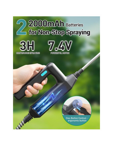 Pulverizador a Batería 2 Galones SideKing con Varilla 81.28 cm