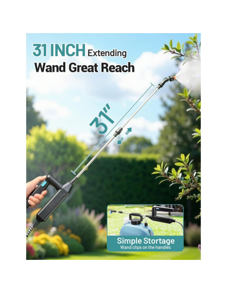 Pulverizador a Batería 2 Galones SideKing con Varilla 81.28 cm