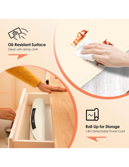 Alfombrilla Calentadora de Comida Coanto 65.5x39.6cm 9 Niveles