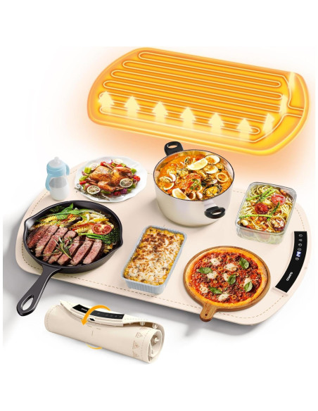 Alfombrilla Calentadora de Comida Coanto 65.5x39.6cm 9 Niveles