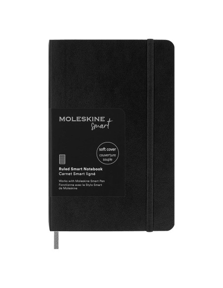 Cuaderno Moleskine Smart Notebook Pocket Tapa Blanda Negro 9x14cm