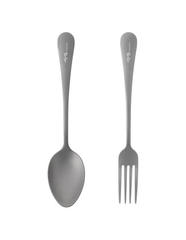 Juego de Cubiertos de Titanio TiTo - Tenedor y Cuchara 2 Pcs