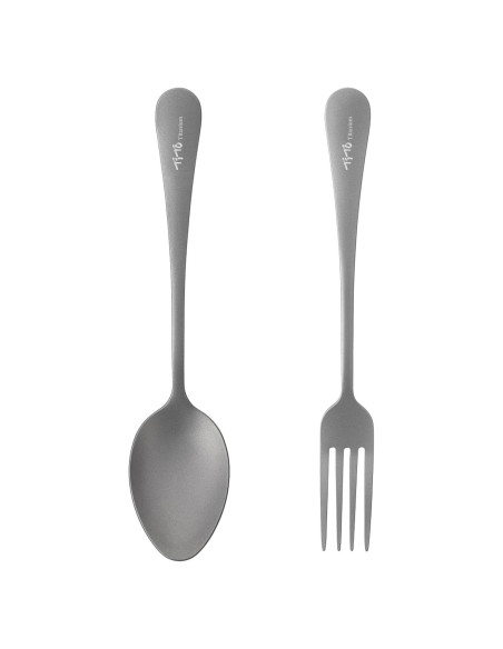 Juego de Cubiertos de Titanio TiTo - Tenedor y Cuchara 2 Pcs