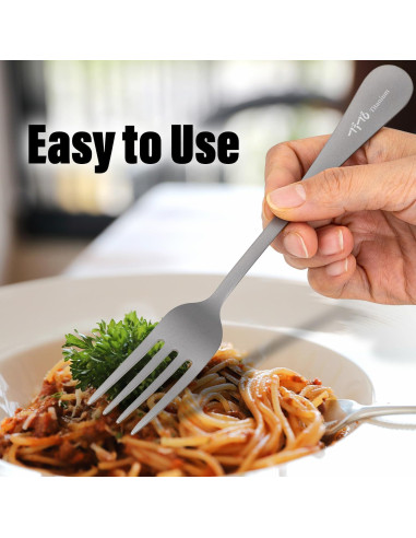Juego de Cubiertos de Titanio TiTo - Tenedor y Cuchara 2 Pcs