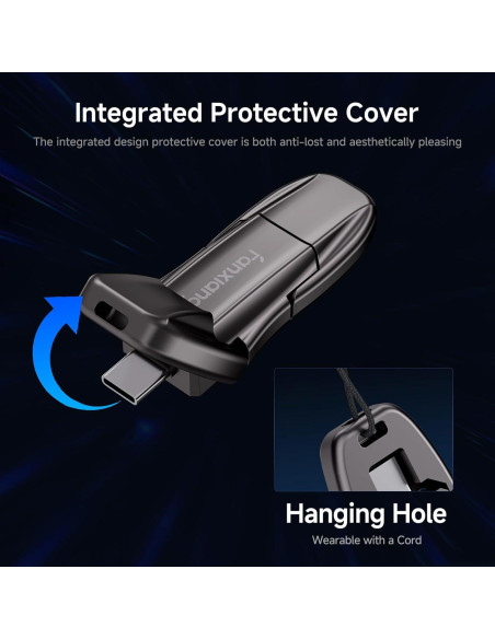 Unidad Flash Fanxiang 512GB USB 3.2 Gen2 Doble Tipo C