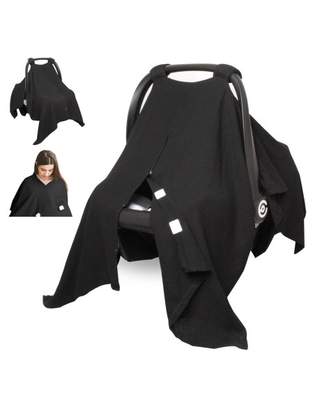 Cubierta de Silla de Auto para Bebé Boryokun Muselina 9 Capas