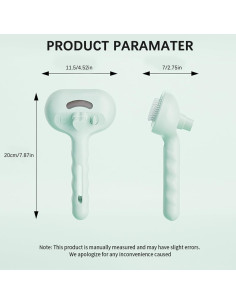 Cepillo de Vapor para Mascotas ElaPhrenix 4 en 1 Verde 2