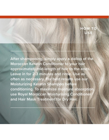 Acondicionador de Queratina Real Marroquí 1000 ml - Hidratante