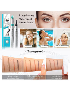 Lápiz de Cejas OETUIOW Microblading 4 Puntos Resistente al Agua 2