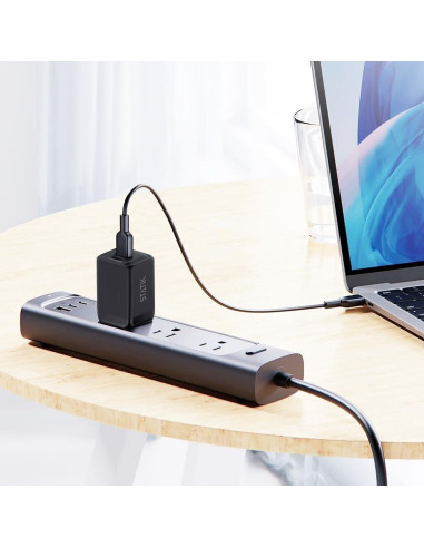 Cargador rápido STATIK GaN 48W Doble USB-C y USB-A