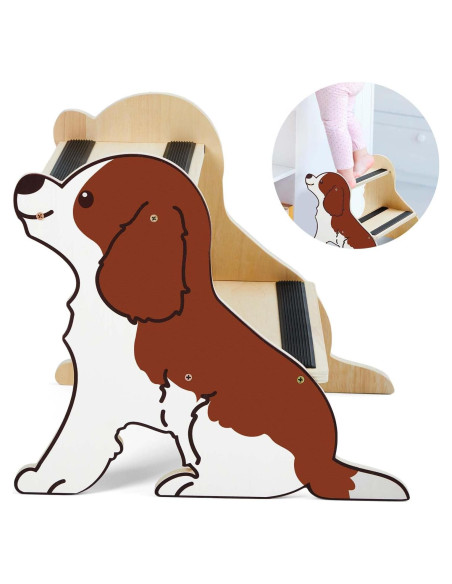 Escalera de Madera para Niños DoubleFill 2 Pasos Antideslizante