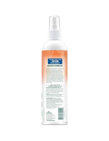 Spray TropiClean Alivio Picaduras Pulgas y Garrapatas 226g