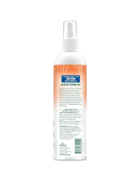 Spray TropiClean Alivio Picaduras Pulgas y Garrapatas 226g