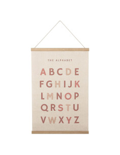 Póster Bordado Alfabeto Bon et Beau 40x61 cm Decoración Infantil