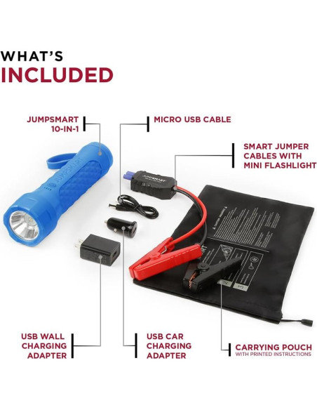 JumpSmart Arrancador de Vehículo 10 en 1 Limitless Azul