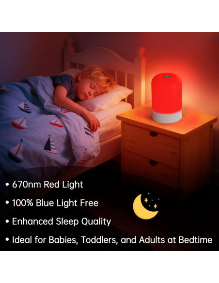 Lámpara de Terapia de Luz Roja Aogled 670nm Recargable