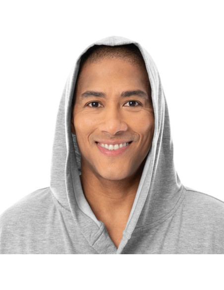 Bata de French Terry IZOD para hombres XX-Large Gris Claro