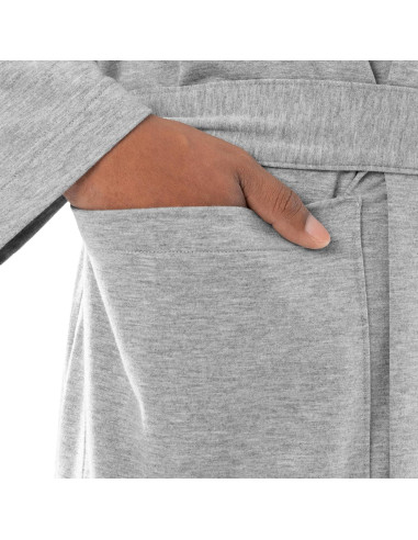 Bata de French Terry IZOD para hombres XX-Large Gris Claro