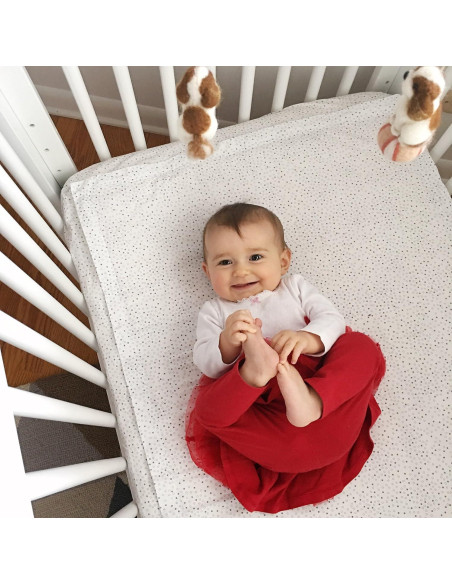 Juego de Sábanas para Cuna QuickZip - 3 Sábanas 100% Algodón