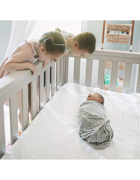 Juego de Sábanas para Cuna QuickZip - 3 Sábanas 100% Algodón