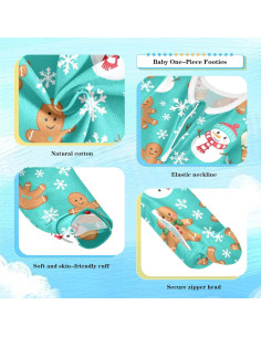 Mono de Algodón para Bebés Dussdil 3M-24M con Cremallera 2