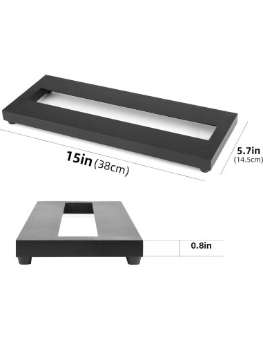 Mini Pedalboard Mr.Power 38.1x14.5cm Aluminio Ligera 0.34kg