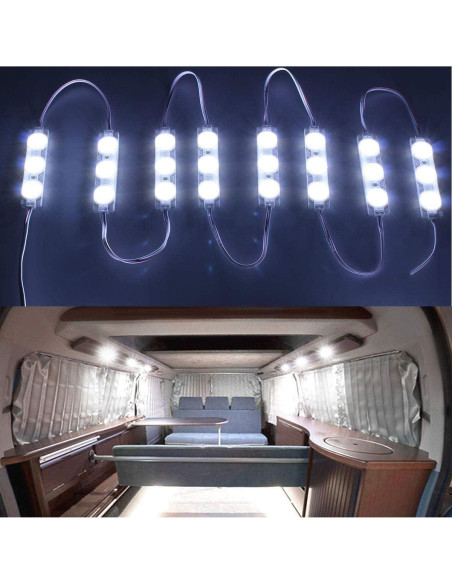 Kit de Luces LED Interior ROYFACC 120 LEDs 12V para Van
