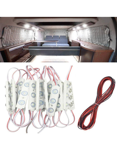 Kit de Luces LED Interior ROYFACC 120 LEDs 12V para Van