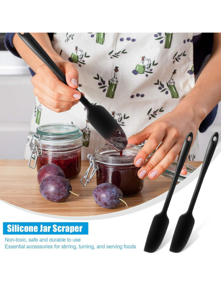 Espátula de Silicona Patelai 2 Piezas Mango Largo 28 cm