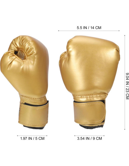 Guantes de Boxeo para Niños Garneck 23x14cm Cuero PU Rojos