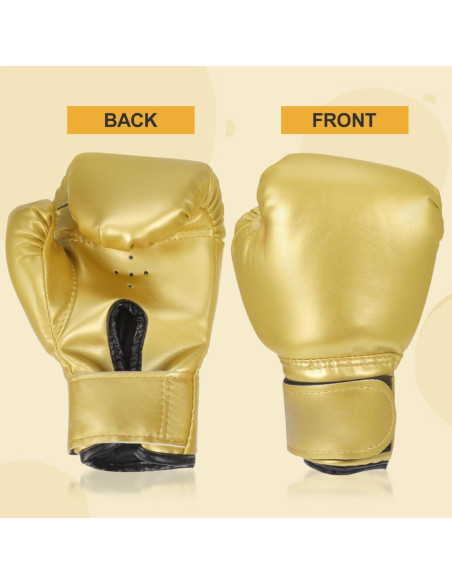 Guantes de Boxeo para Niños Garneck 23x14cm Cuero PU Rojos