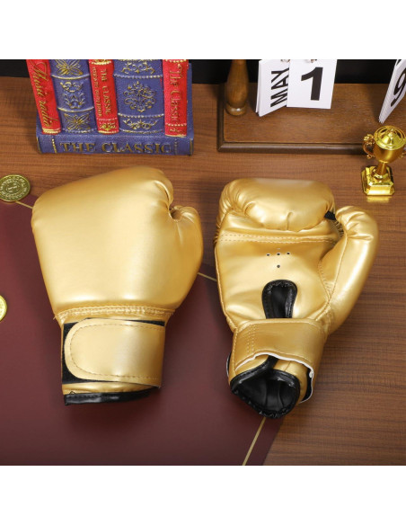 Guantes de Boxeo para Niños Garneck 23x14cm Cuero PU Rojos