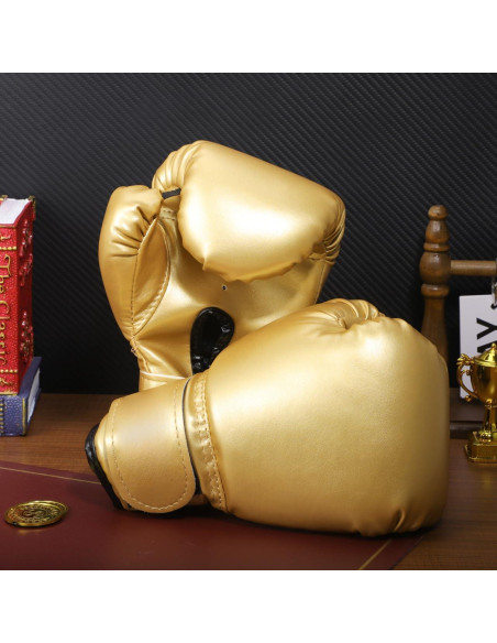 Guantes de Boxeo para Niños Garneck 23x14cm Cuero PU Rojos