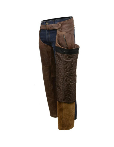 Chaps de Cuero Milwaukee MLM5518 para Hombre Marrón Térmicos