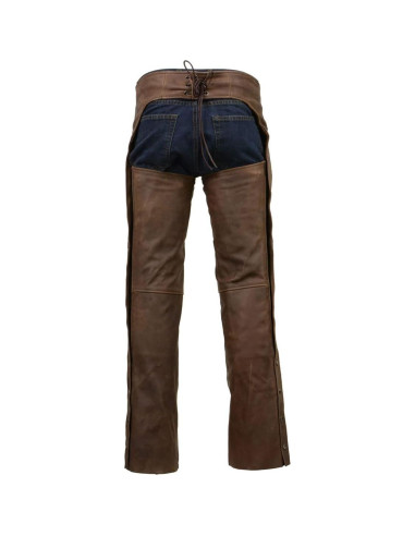 Chaps de Cuero Milwaukee MLM5518 para Hombre Marrón Térmicos