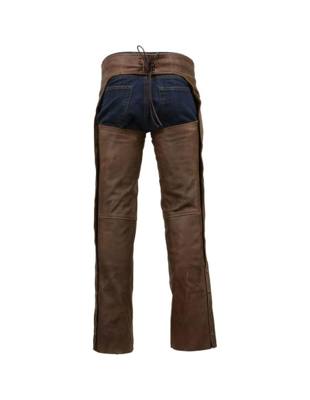 Chaps de Cuero Milwaukee MLM5518 para Hombre Marrón Térmicos