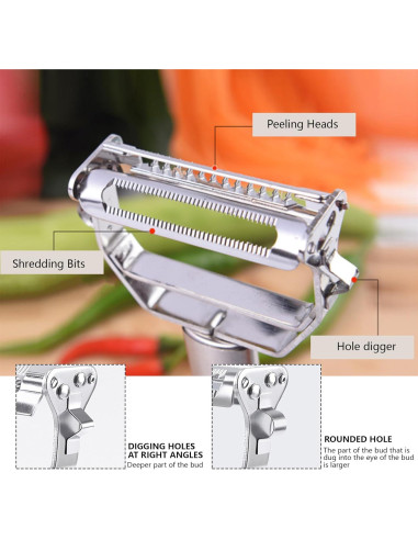 Pelador Juliana ReNext de Acero Inoxidable 18cm