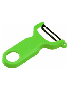 Pelador Suizo Kuhn Rikon Verde 10 cm Ergonómico Acero Carbono