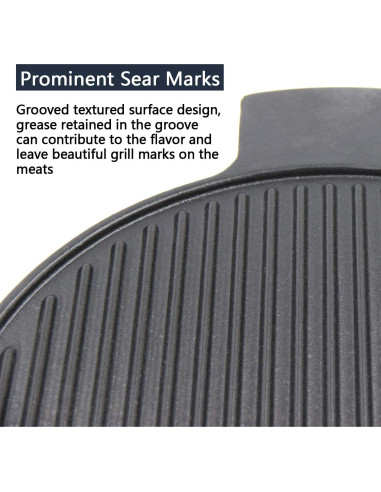 Plato de Hierro Fundido Hongso 15.5" para Parrilla Kamado