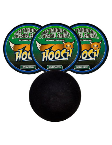 Hooch Herbal Snuff Corte Fino Wintergreen 3 Latas + Funda Negra
