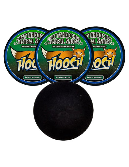 Hooch Herbal Snuff Corte Fino Wintergreen 3 Latas + Funda Negra