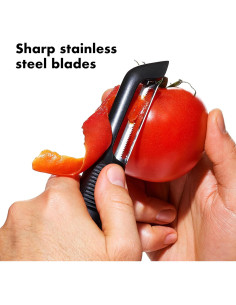Pelador Serrado OXO Good Grips Acero Inoxidable Antideslizante 2