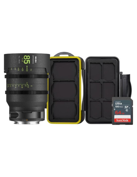Lente de Cine NiSi 85mm Athena Prime T1.9 Montura E 77mm