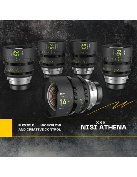 Lente de Cine NiSi 85mm Athena Prime T1.9 Montura E 77mm