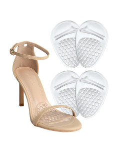 Almohadillas Metatarsales HiRui para Mujeres - 2 Pares Transparentes