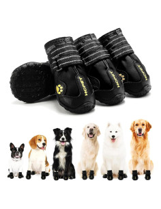Botas para perros Hcpet tamaño 6, impermeables y antideslizantes